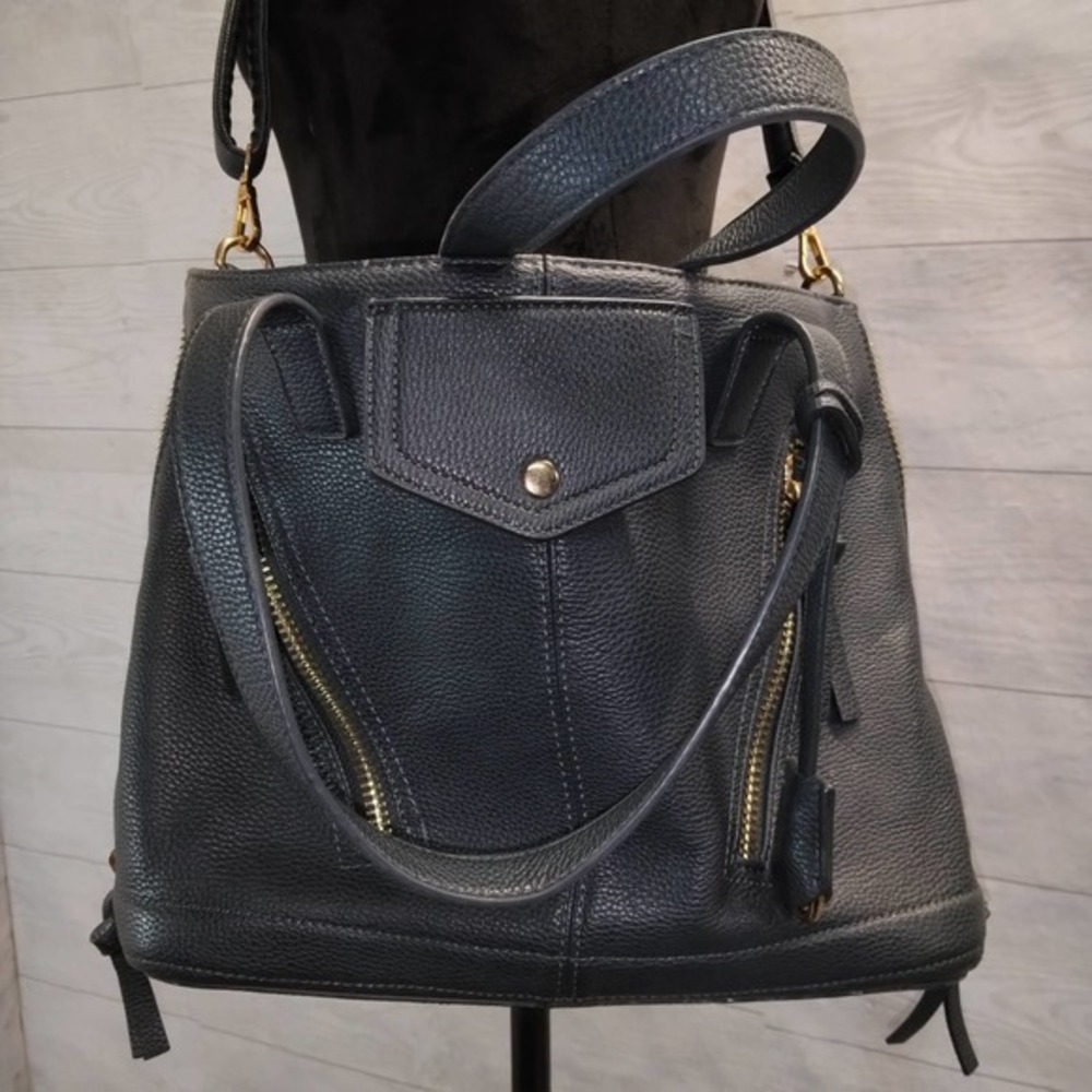 Lionel Blue/Green Shoulder & Crossbody Bag 16x11x7